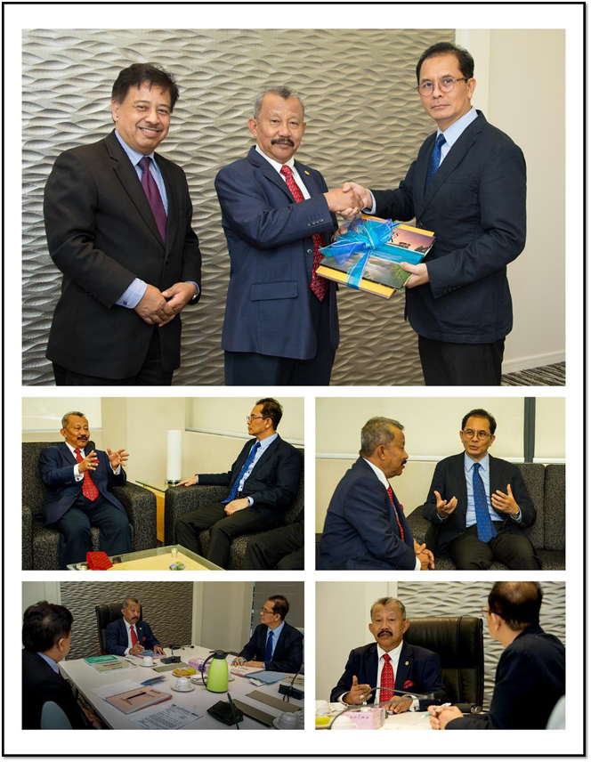 The Vice-Chancellor Pays A Courtesy Call On The Chairman Of The University Board Of Directors